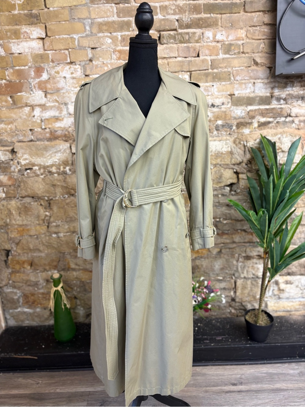 Dior Olive Green Long Trench Coat